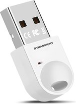DynaBright Bluetooth Adapter 5.1 - USB Adapter - Receiver - Bluetooth Dongle - Windows 11/10/8,1/7/XP - Bluetooth Ontvanger - Wit - Draadloze Dongle - Headset - Bluetooth Transmitter - Desktop/Laptop/Muis/Toetsenbord/Speakers/Hoofdtelefoon