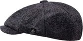 Flat Cap - Vintage Zwart - Coppola cap - flat cap heren - Baret Heren - Hoed - Cadeau Man - One Size - gebaseerd op Peaky Blinders