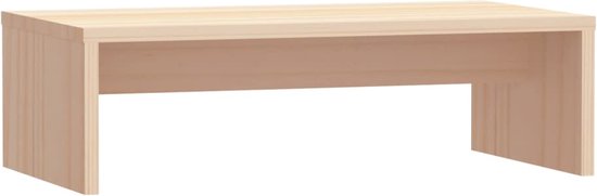 vidaXL - Monitorstandaard - 50x27x15 - cm - massief - grenenhout