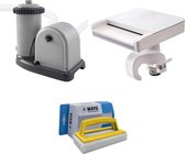Intex - Waterval & Filterpomp 5678 L/u & WAYS Scrubborstel