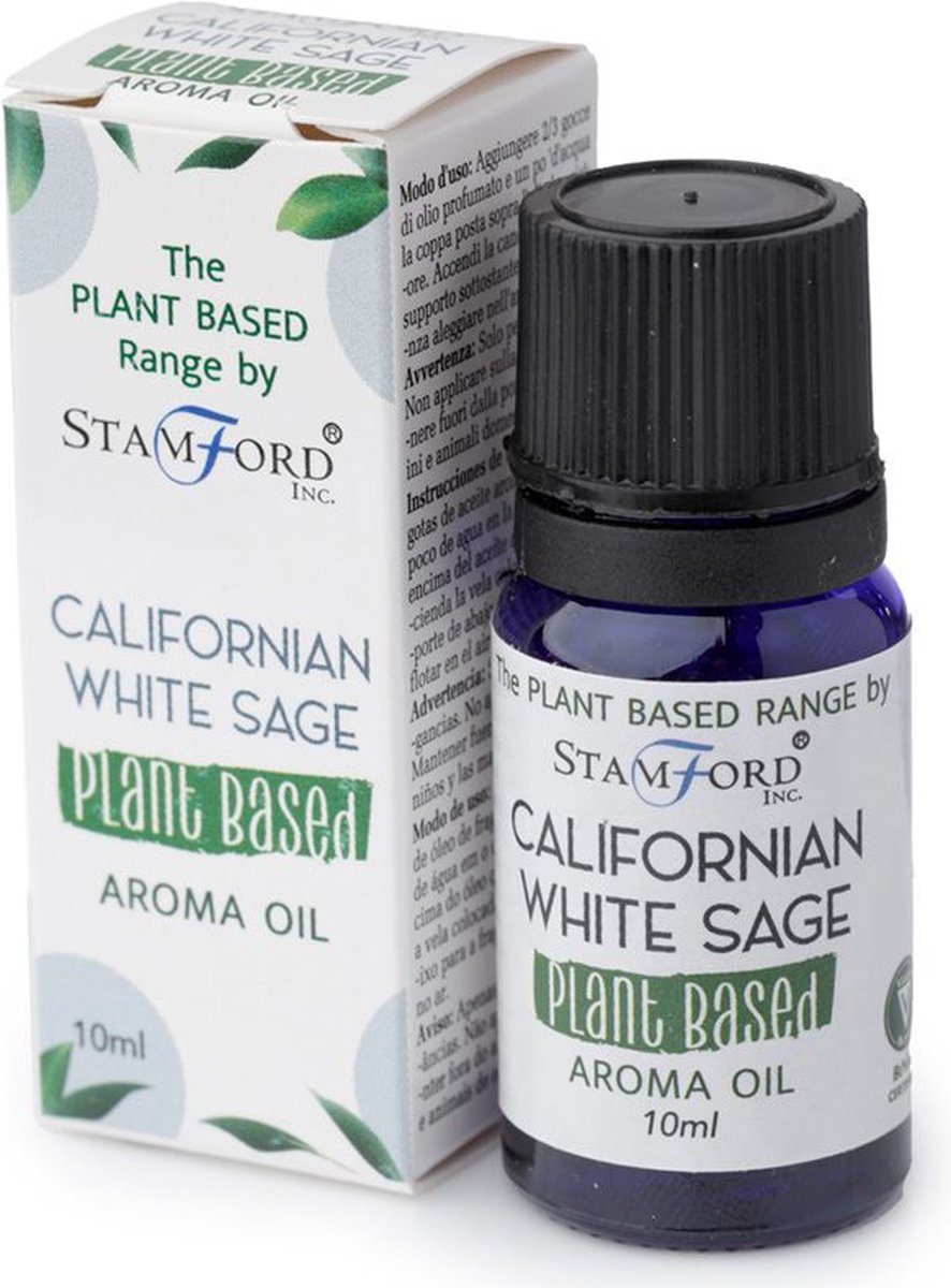 Goedkoopste Plantaardige Aroma Geurolie - Californische Witte Salie - 10ml - Geurolie Voor Aromadiffuser - Huisparfum