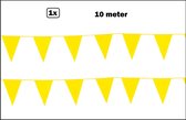 Vlaggenlijn geel 10 meter - vlaglijn festival feest party verjaardag thema feest kleur