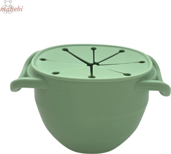 3D Geprinte Kom voor Noten en Zaden Dubbellaagse Snackbord met Vak voor