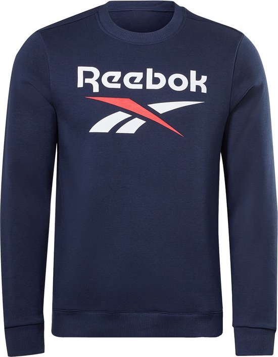 Reebok RI FLC BIG LOGO CREW - Heren Trui - Navy - Maat M