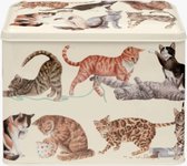 Emma Bridgewater - Boîte de rangement XL Caddy Cats - Chats - Boîte - Rectangle - 19 x 13 x 14 cm