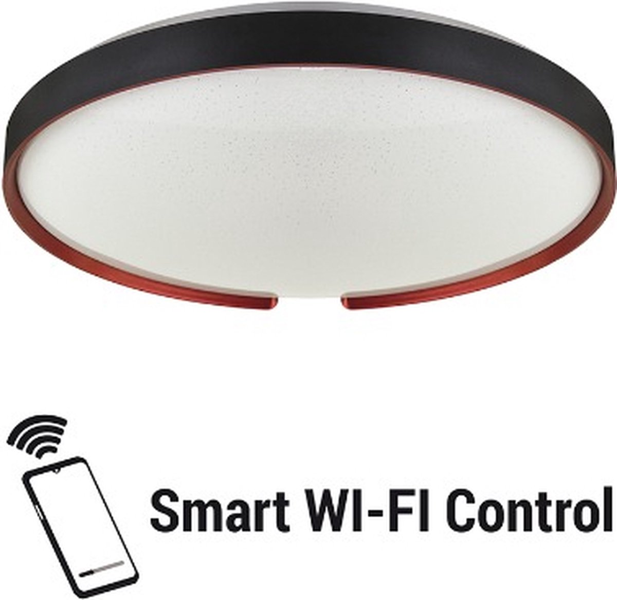ESPERANTO - Smart LED Plafondlamp - Slimme Plafonniere - Appbesturing - Ø 39.5 cm - iOS & Android - 2.4 Ghz WiFi - 24W - 2810 Lumen - Warm tot Koelwit licht