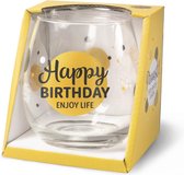 Wijn- waterglas - Happy birthday