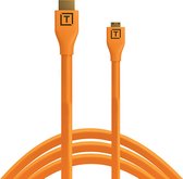 Tether Tools TetherPro HDMI Micro vers HDMI 2.0 - 4.6m - Oranje
