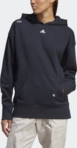 adidas Sportswear Relaxed Hoodie met op Healing Crystals geïnspireerde Graphics - Dames - Zwart- XS