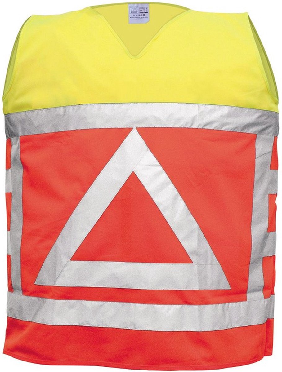 Verkeersregelaar hesje/vest - fluor oranje geel - Maat M/L