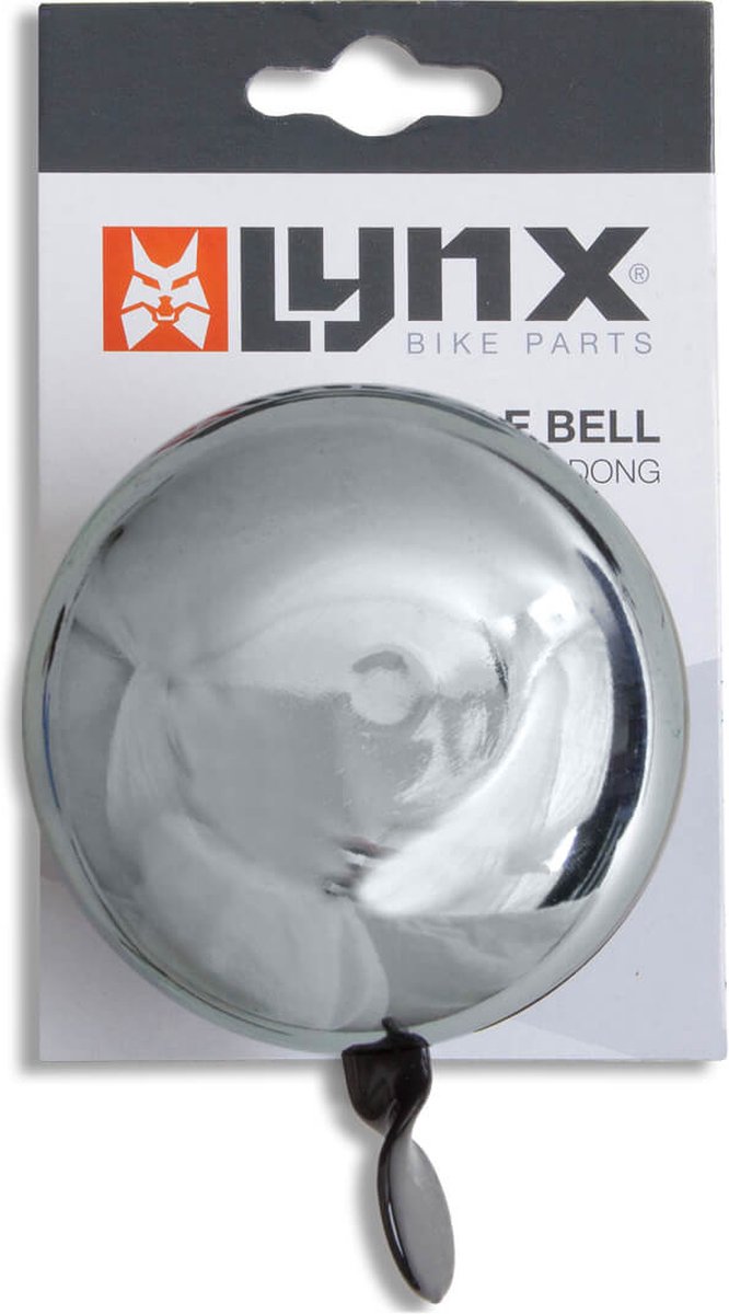 Lynx Ding-dong fietsbel - 80mm - Chroom - Heldere tweeklank - Standaard montage — afbeelding 2