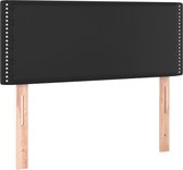 vidaXL Tête de lit Noir Faux cuir 80x5x78/88 cm