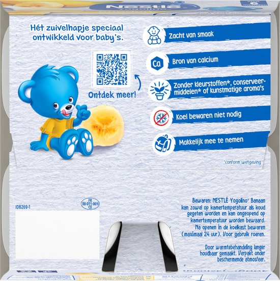 Nestlé Yogolino Banaan - Babytoetje - Babyvoeding Tussendoortjes - 6+ maanden - 6 stuks 4x100g (24 porties) van NeS — afbeelding 5
