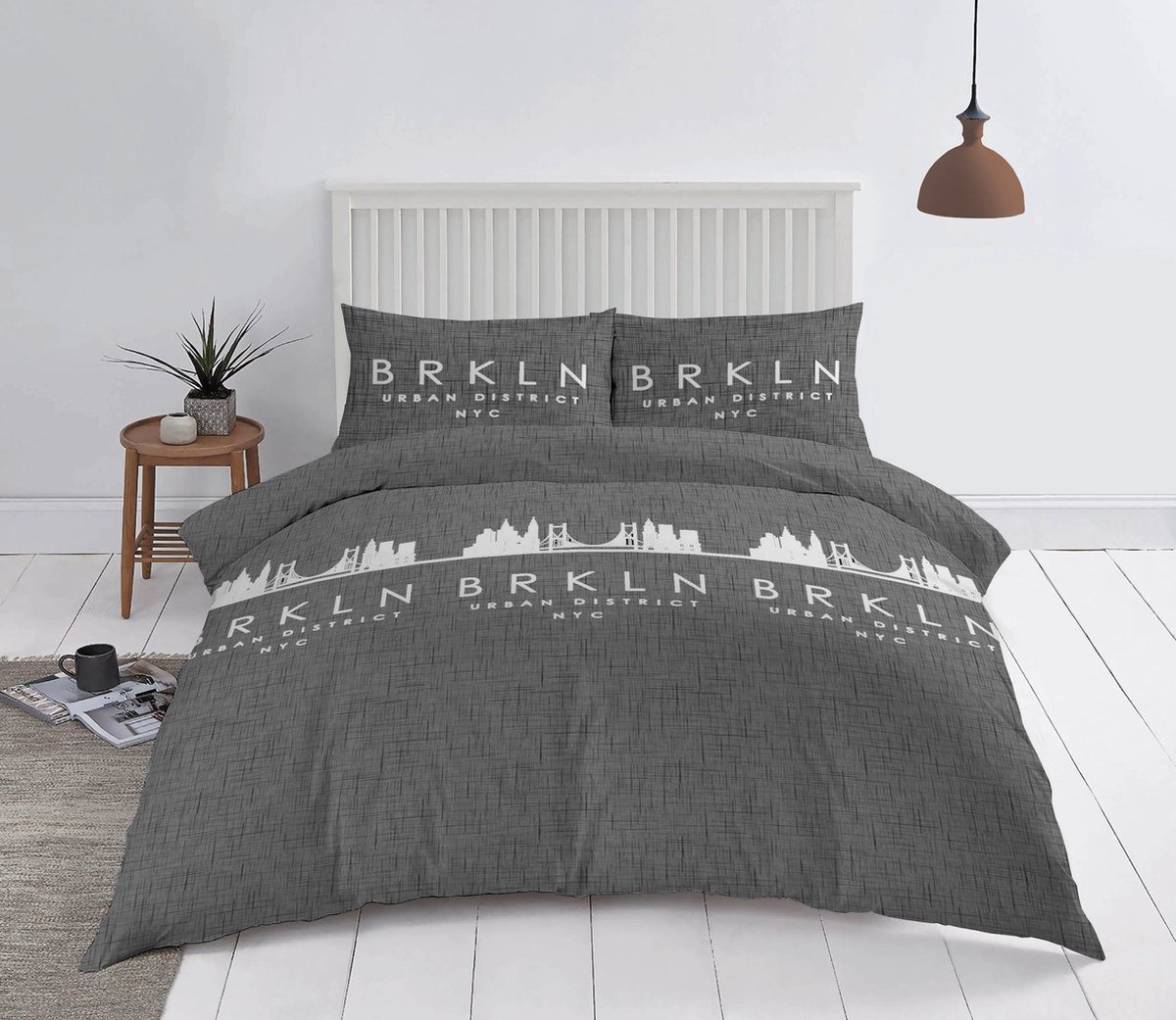 Zydante Dekbedovertrek - Cotton Rich Collection - Brooklyn - Antraciet / 240x200