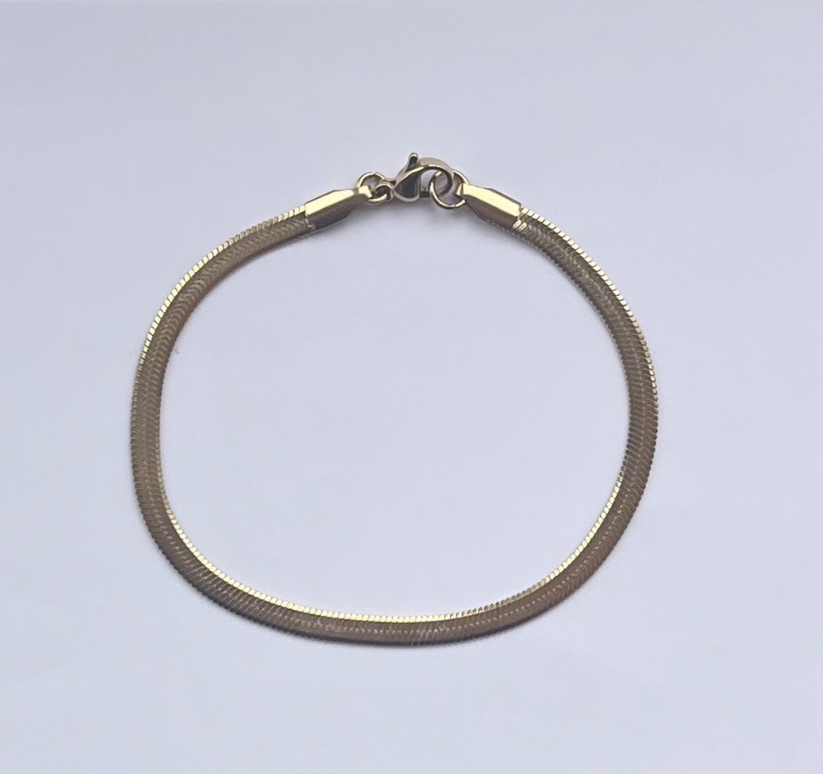 Marie-Lin Jewelry - Snake chain armband - goud - rvs
