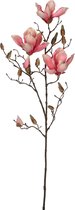 Magnolia rose artificiel / arbre de castor plante artificielle 90 cm - plantes artificielles / branches - bouquets de fleurs artificielles