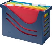 Re-Solution Office Box, Jalema hangmappen inclusief 5 hangmappen A4, diverse kleuren, blauw