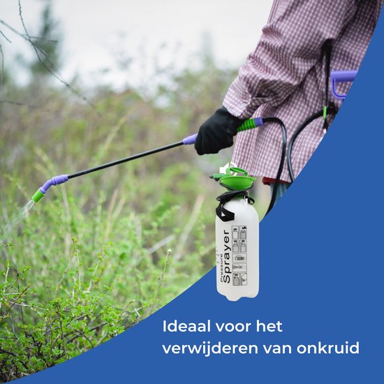 C-Line Marine Drukspuit 8 Liter (professioneel) - Druksproeier - Sproeier - Onkruidverdelger - Tuinspuit - Drukspuit met lans - Onkruidverdelger - Plantenspuit - 8 Liter van Merkloos	 — afbeelding 2