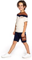 B'Chill - Kledingset - Jongens - 2delig - Short Jogpants Mica - Shirt Parker - Maat 128-134