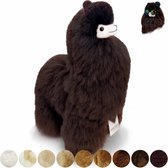 Alpaca Knuffel - Chocolade - Groot - 50 cm - Alpacawol - Handgemaakt, Natuurlijk & Fairtrade - Allergie-vrij
