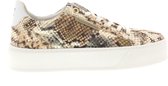 Floris van Floris van Bommel van Floris van Bommel Sneakers Dames - Lage sneakers / Damesschoenen - Leer - SFW-10106 print - Slangenprint - Goud - Maat 41