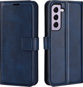 Lunso - Geschikt voor Samsung Galaxy S23 - cover bookcase hoes - Blauw
