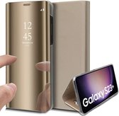 Hoesje geschikt voor Samsung Galaxy S23 Plus - Book Case Spiegel Goud