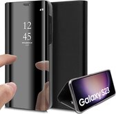 Hoesje geschikt voor Samsung Galaxy S23 - Book Case Spiegel Zwart