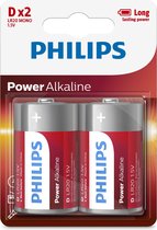 Philips LR20P2B - D / LR20 batterijen - 2 stuks