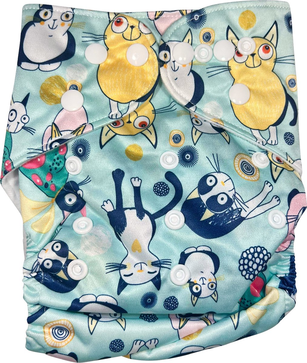 Goedkoopste Bumsies Wasbare Pocketluier Crazy Cats