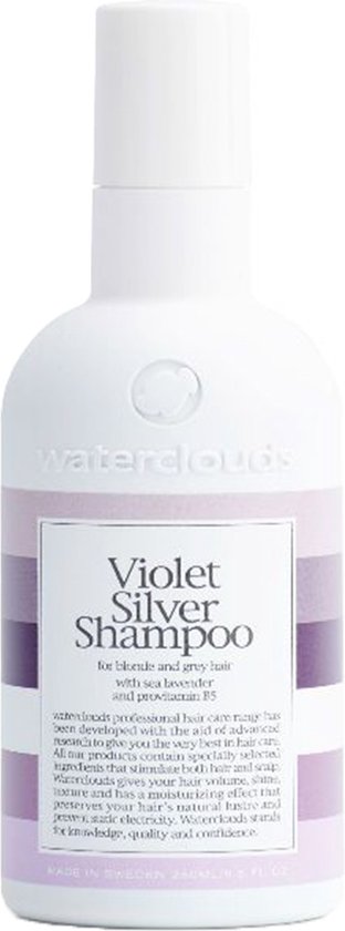 Waterclouds Violet Silver Shampoo-250 ml - Zilvershampoo vrouwen - Voor Grijs  haar | bol.com