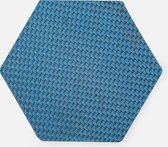 Bendl - Hexagon Onderzetters van Brandslang - Blauw - 8 Stuks