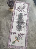 Tafelloper Gobelinstof Lavendel Violet 100*40cm