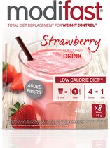 Modifast Intensive - Milkshake - Aardbei - 8 x 55 gr