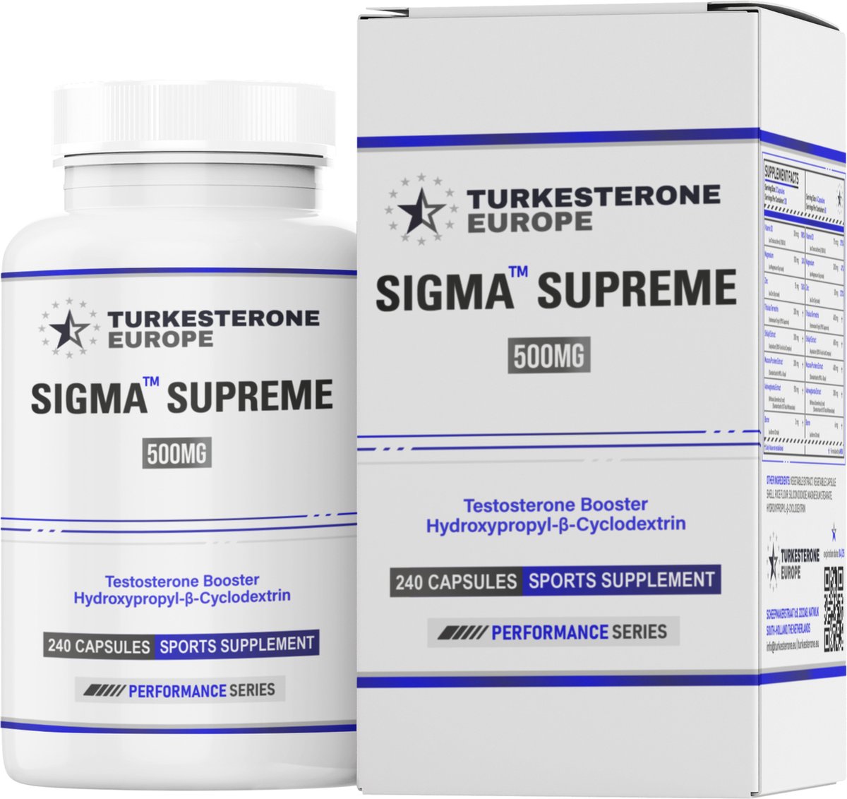Sigma™ - Supreme Testosterone Booster - 240 capsules - 2 tot 4 maanden protocol