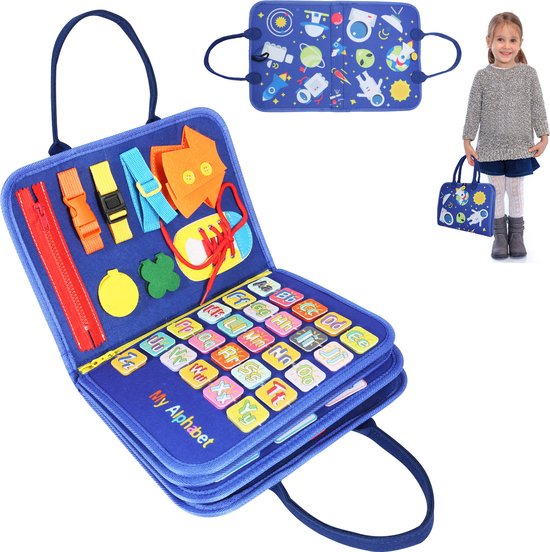Montessori Speelgoed - Sensorisch Speelgoed - Activiteitenbord - Busy Board - Montessori voor thuis - Educatief