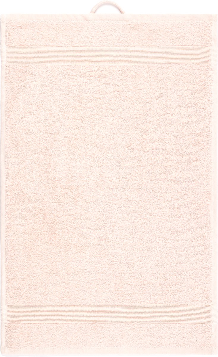 Aude by Mistral Home - Set van 2 gastendoekjes - 100% katoen - 2x 30x50 cm - Roze