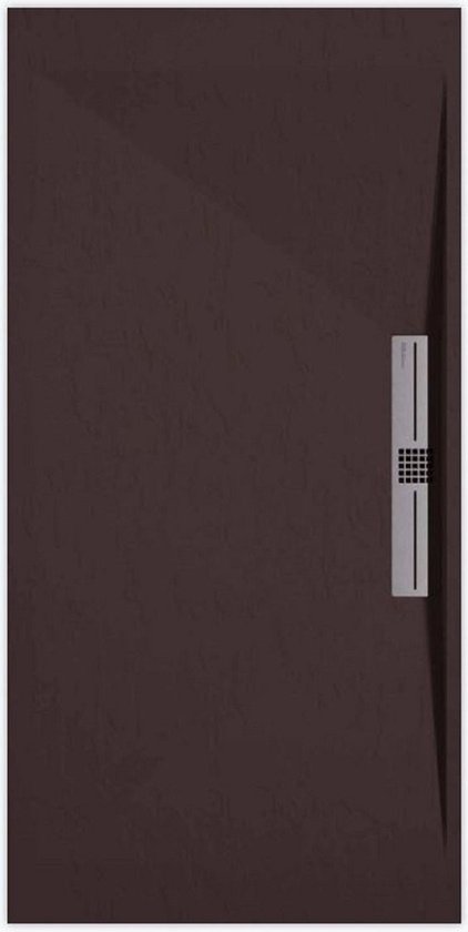 Receveur de douche Sanifun Stone Side Chocolat Ardoise 900 x 900 S
