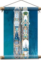 WallClassics - Textielposter - Grote Cruise Schepen - 30x40 cm Foto op Textiel
