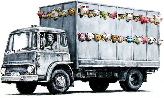 Meat Truck Banksy Art Print 30x40cm | Poster