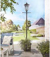 Luxform Westminster 2m 80 Lumen Solar Lantaarnpaal met Plantenbak Antique look