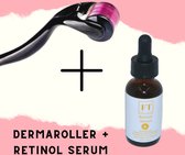 Dermaroller 540 + Gratis Retinol Serum - 0.5 MM - Inclusief GRATIS Retinol Serum 30 ml - Huidroller - Microneedling - Dermarolling