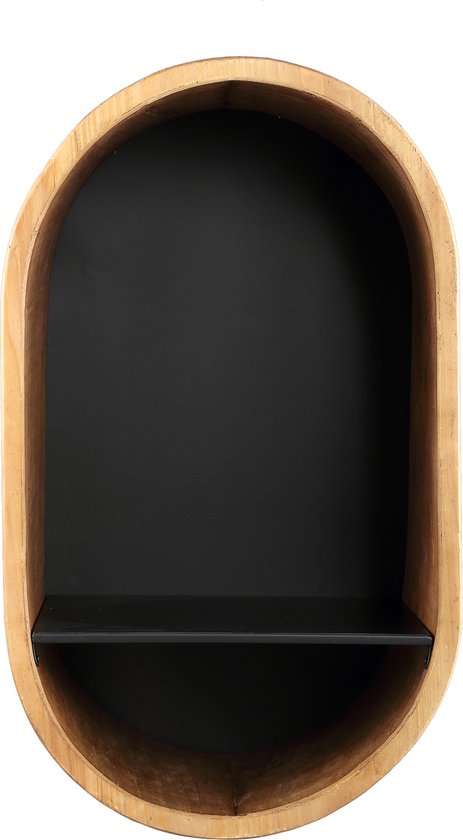 Bora Portamate PBR-004 Organiseur En Bois Et étagère De Rangement En Métal Avec Support Mural à 4 Niveaux Pour Intérieur Et Extérieur