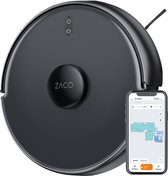 ZACO A11s Pro - Robotstofzuiger met wisserfunctie -Obstakeldetectie met AI - Lasernavigatie - Bediening via app, Alexa, Google Home - Mapping - Robotstofzuiger - XL stofreservoir - Trilwisserplaat - 4000Pa zuigkracht - Tapijtdetectie