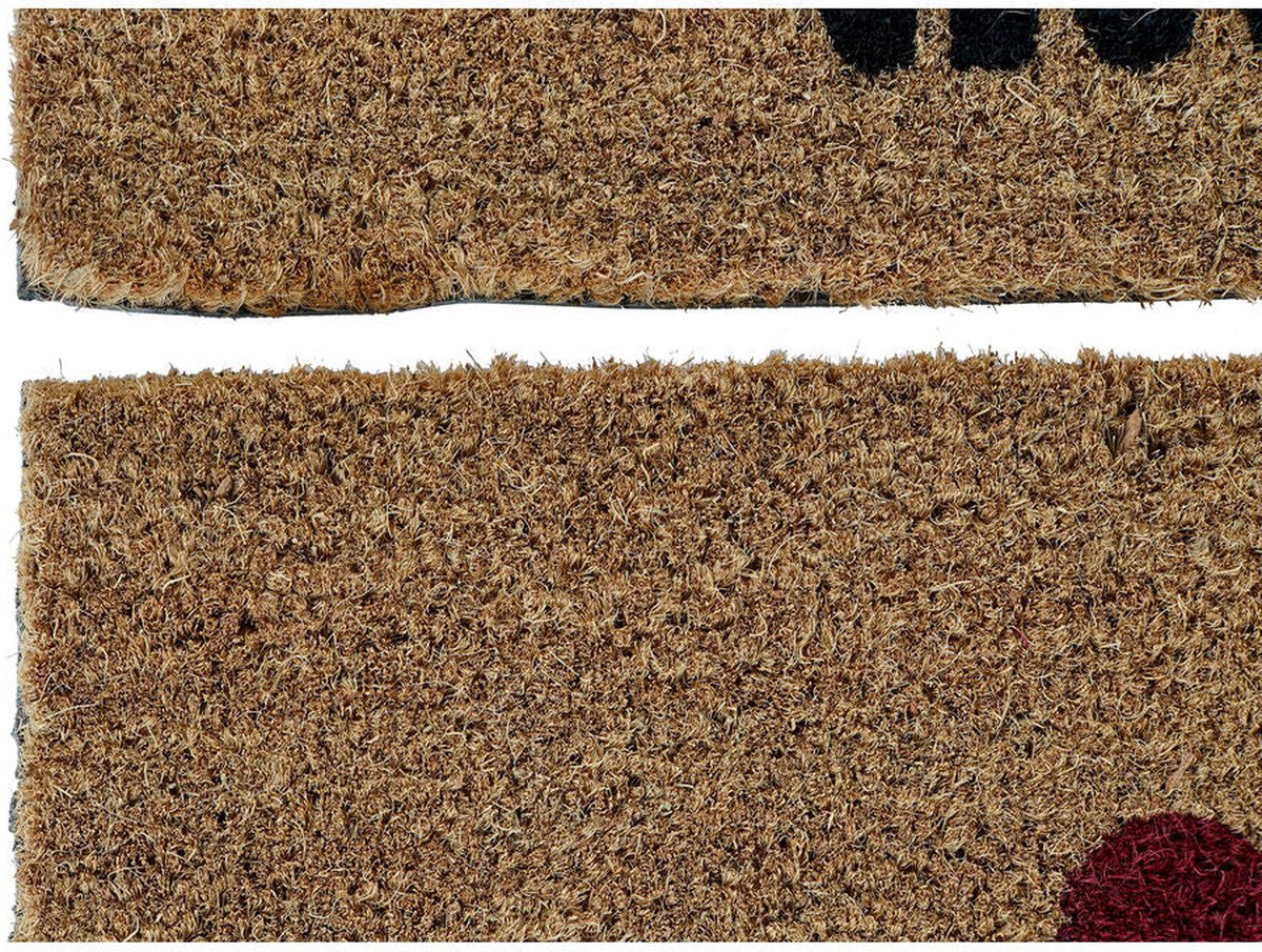 Deurmat DKD Home Decor Rood Bruin PVC 2 Stuks Kokosvezel (60 x 40 x 1,5 cm)