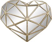 Decoratieve figuren DKD Home Decor Kristal Hart Gouden Hars (26 x 5 x 21 cm)