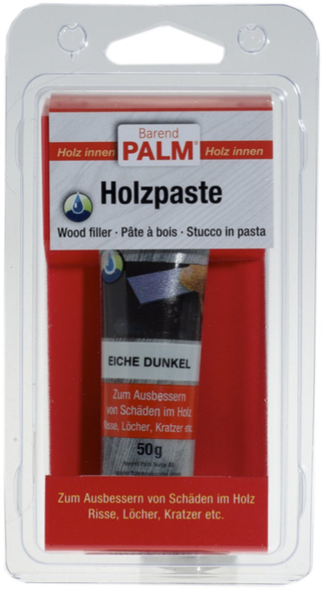 Barend Palm Holzpaste - donker eiken - houtvuller - voor binnen - 50 gram