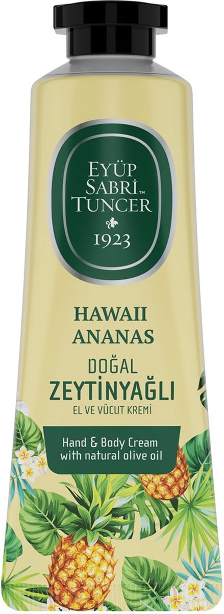 Eyüp Sabri Tuncer - Hawaii Ananas Natuurlijke Olijfolie - Hand en Lichaam Crème - 50 ml