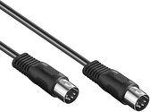DIN kabel - 5-polig - 2 meter - Zwart - Allteq