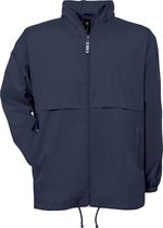 Windjas 'Air Men Windbreaker' B&C Collectie maat S Donkerblauw/Navy